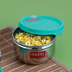 HAZEL 250ML Stainless Steel Container with Airtight Lid | Small Steel Jar | Grocsy