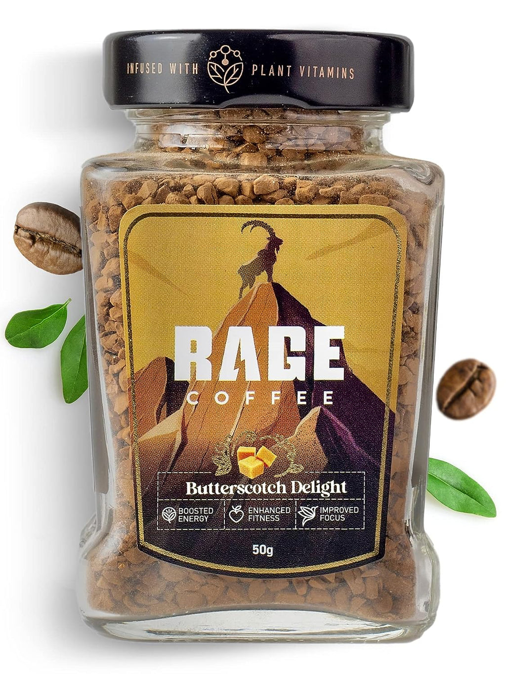 Rage Coffee Butterscotch Delight Instant Coffee | Grocsy