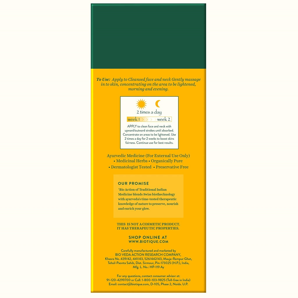 Biotique Bio White Advanced Fairness Treatment | Grocsy