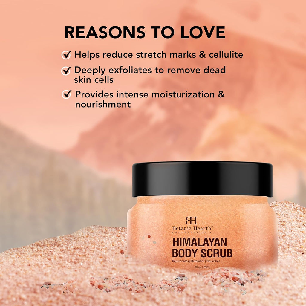 Botanic Hearth Himalayan Body Scrub with Lychee Oil - Natural Exfoliating Body & Face Scrub | Grocsy