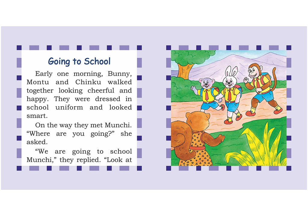 Storybook For Kids: Scholars Hub Moral Values Story Set 2 (Set Of 5 Books) (Illustrated) (Ages 5+) (80 Pages) | A Picnic | Going To School | Munchi'S Toys | Grow Strong | A Day In The School | Grocsy