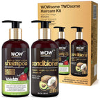 Wow Skin Science Apple Cider Vinegar Shampoo and Hair Conditioner Combo | Grocsy