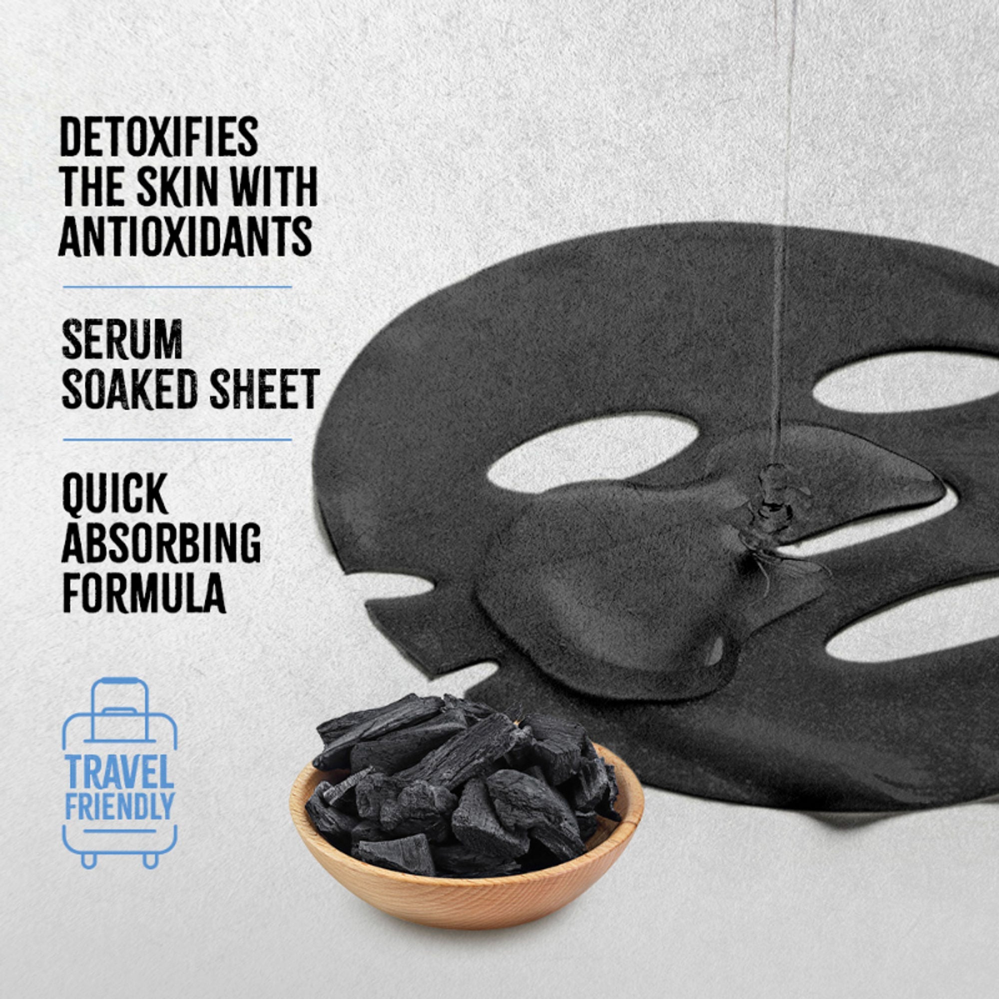 Nykaa Charcoal Bubble Sheet Mask – Detoxifies & Glowing Skin-Formulated In Korea - For All Skin Types | Grocsy