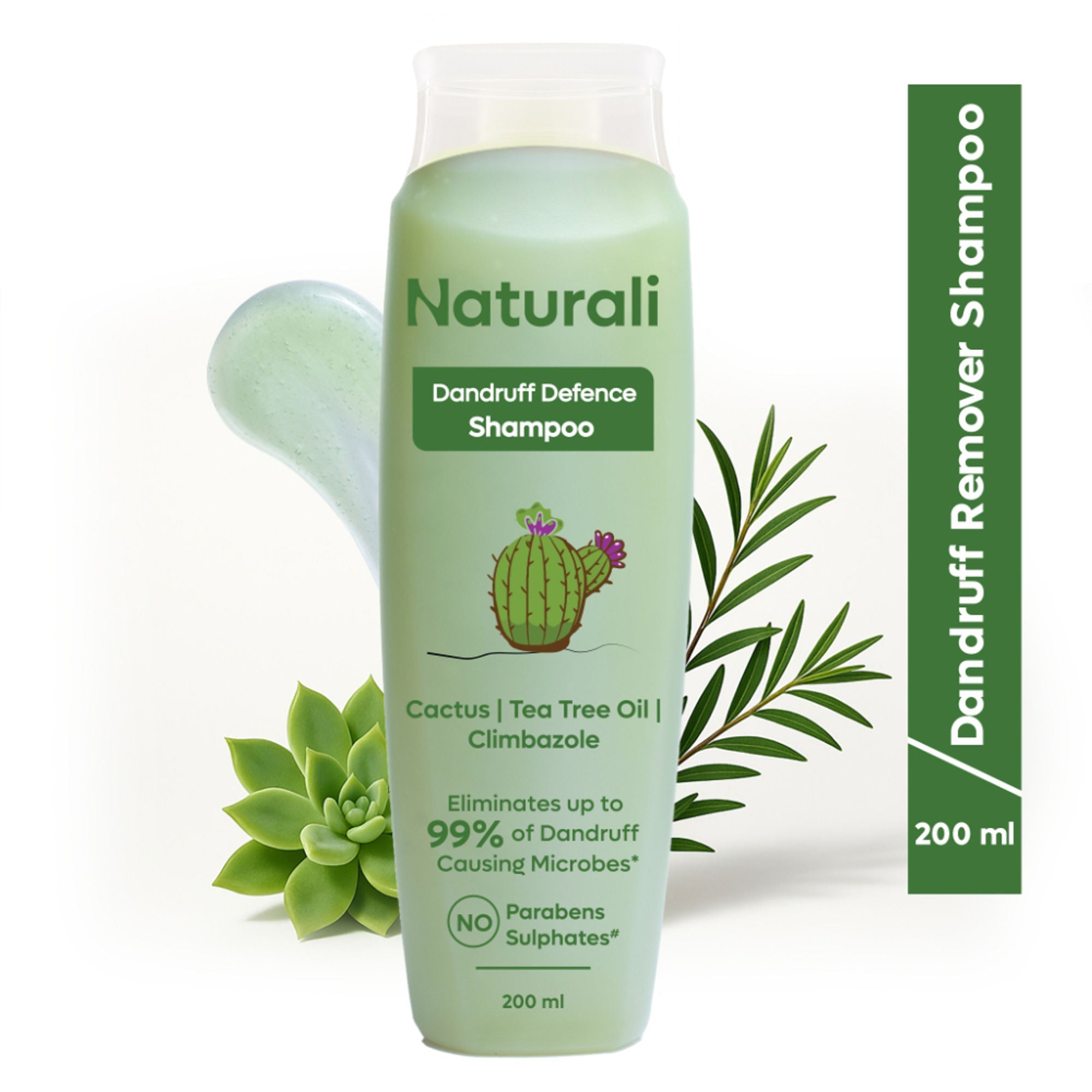 Naturali Dandruff Defence Shampoo with Tea Tree Oil & Cactus Extracts | Grocsy
