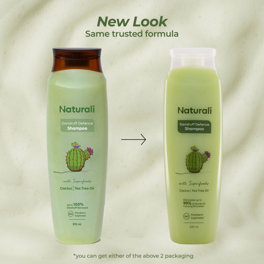 Naturali Dandruff Defence Shampoo with Tea Tree Oil & Cactus Extracts | Grocsy