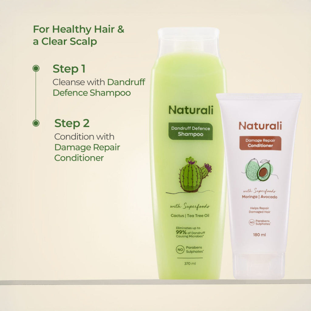 Naturali Dandruff Defence Shampoo with Tea Tree Oil & Cactus Extracts | Grocsy