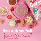 Slurrp Farm Instant Cereal With Ragi, Rice & Strawberry with Milk | Grocsy