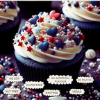 Confect Patriotic Sprinkles for Decoration 01 | Grocsy