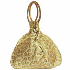 Ethnic Clutch Silk Potli Batwa Pouch Bag with Metal Bead work | Grocsy