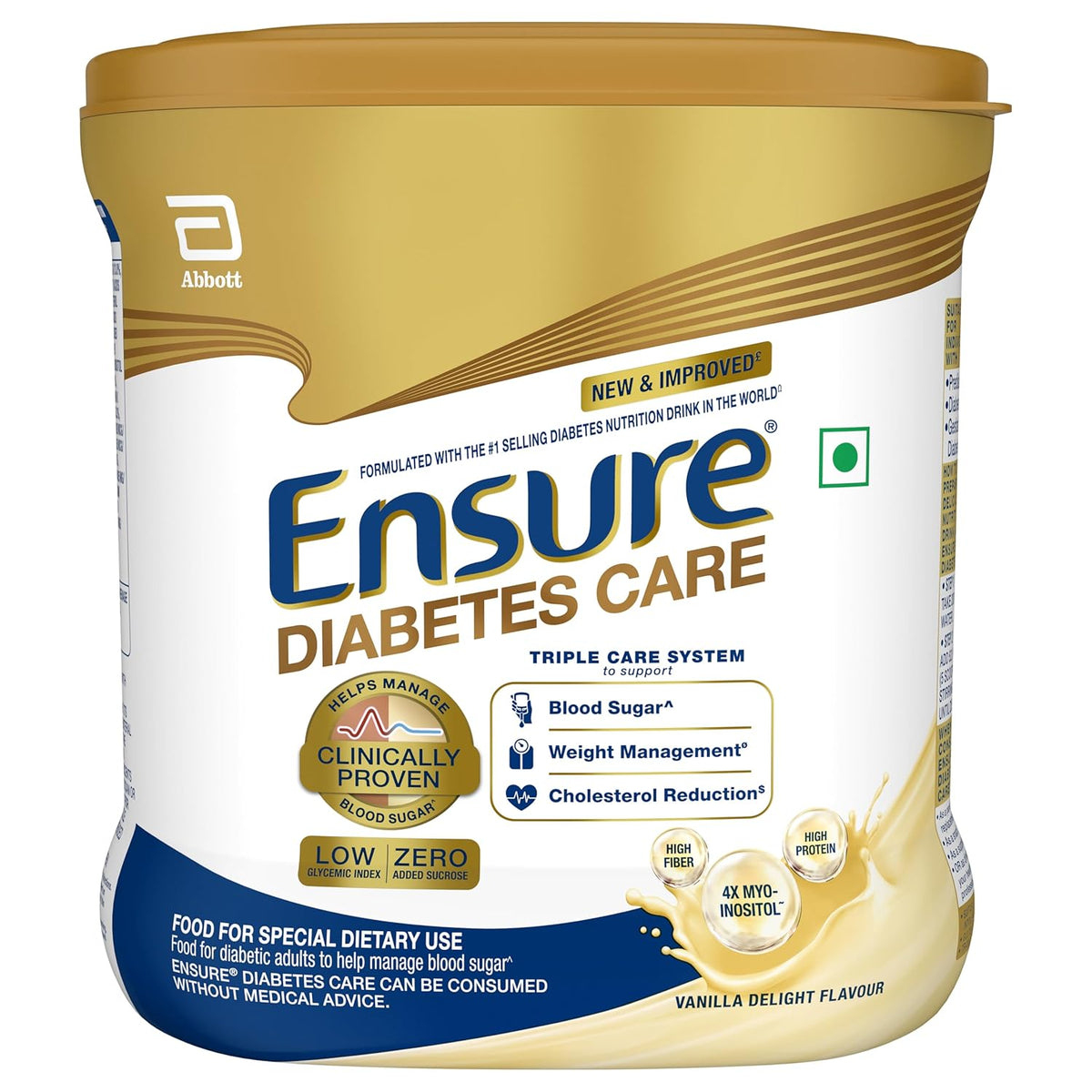 Ensure Diabetes Care Powder Vanilla Flavour - Sugar Free Health Drink | Grocsy