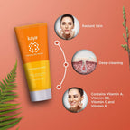 Kaya Skin Awakening Rinse Face Wash with Niacinamide, Vitamin C, A & E for All Skin Types | Grocsy