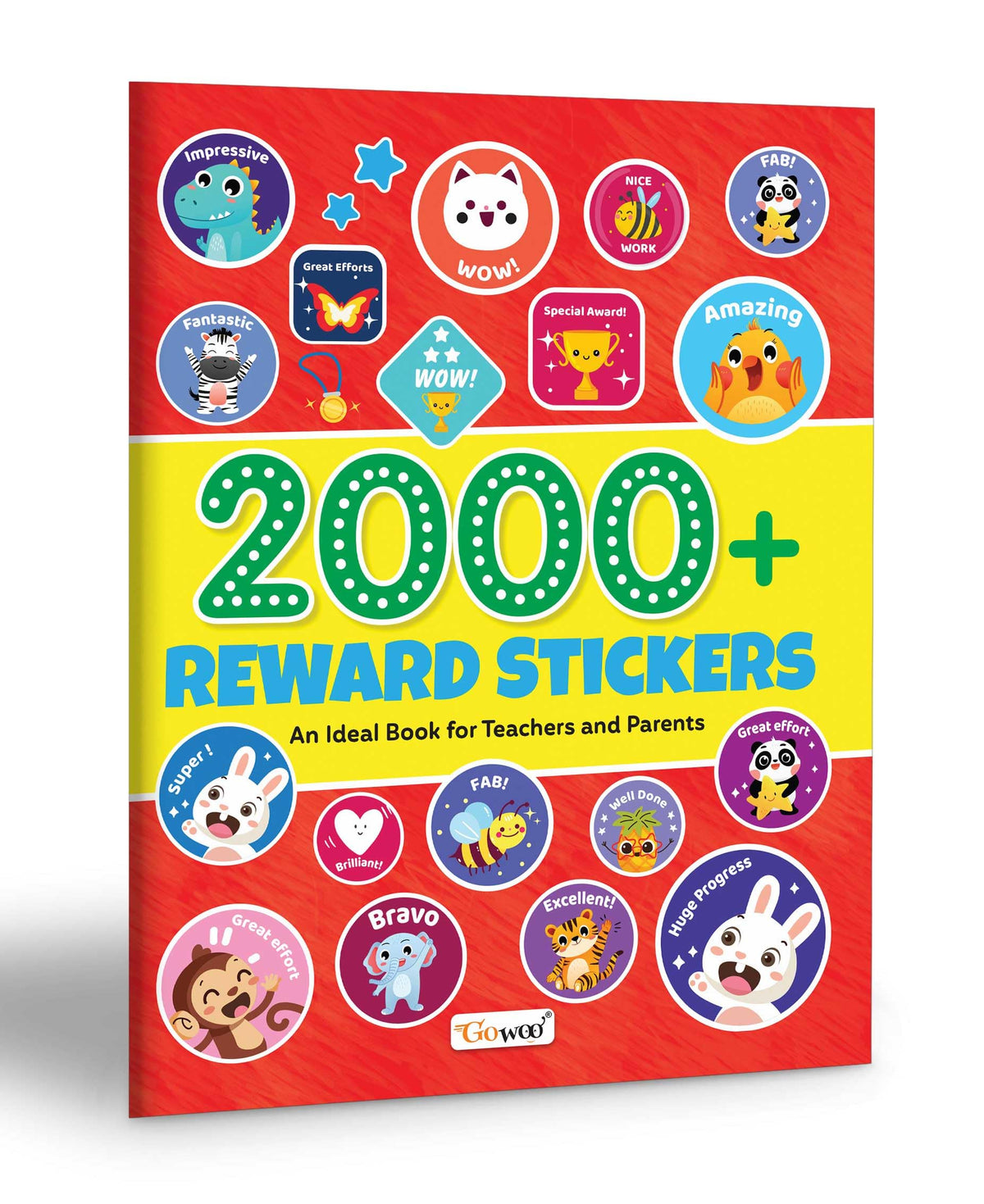 2000+ Reward Stickers: A Fun Sticker Book For Teachers And Parents - Encouraging And Celebrating Kids' Achievements With Over 2000 Stickers [Paperback] | Grocsy