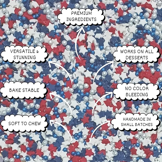 Confect Patriotic Sprinkles for Decoration 06 | Grocsy