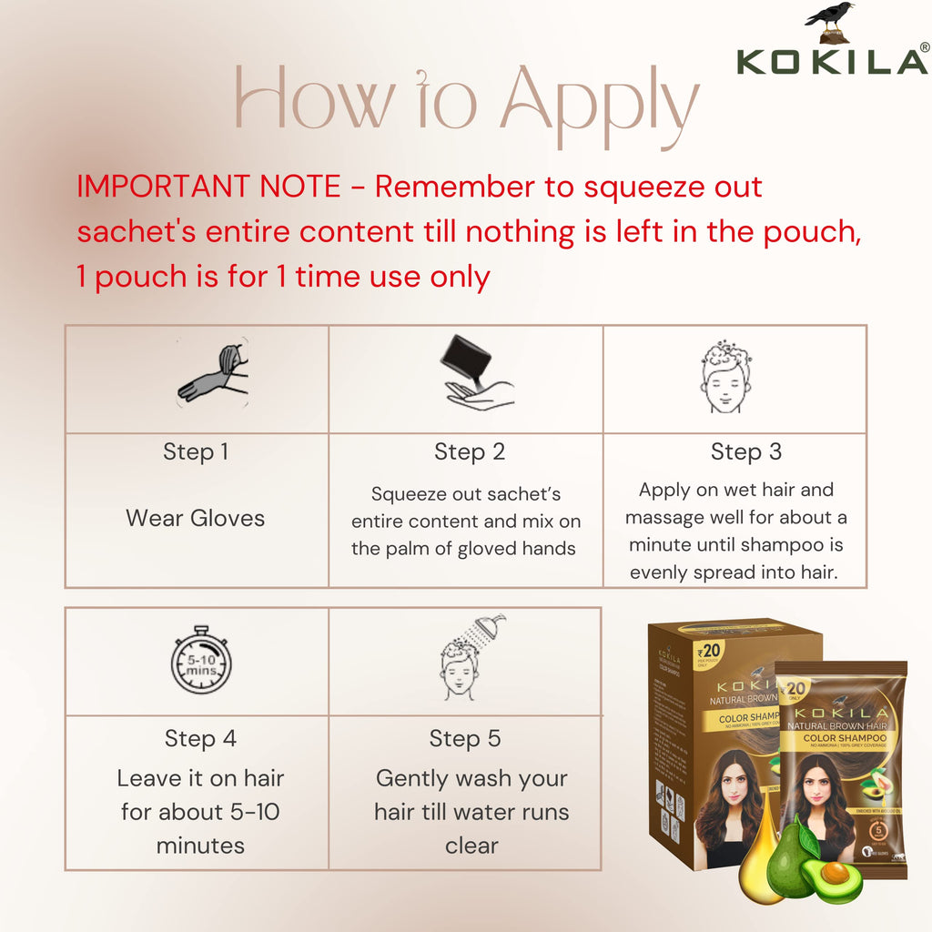 Kokila Color Shampoo/Hair Color For Men & Women | Grocsy