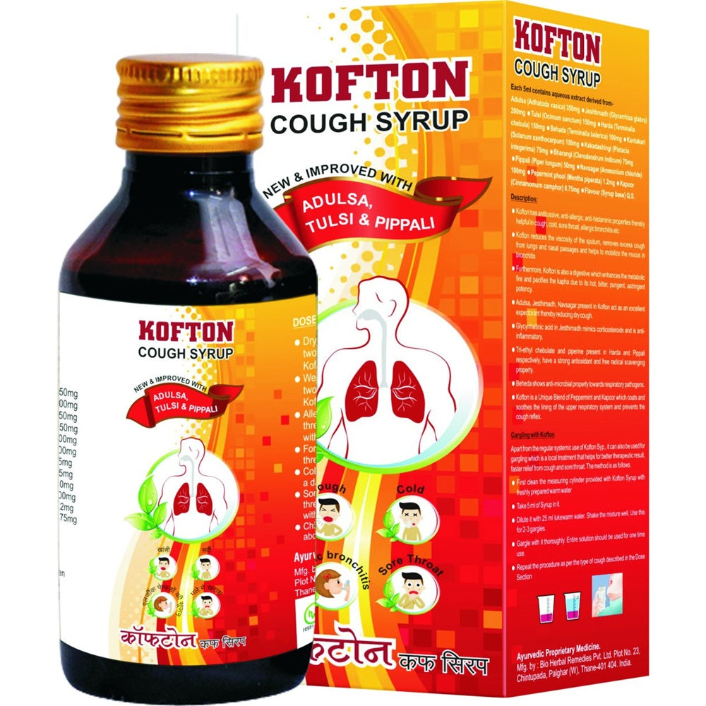 Jiwadaya Ayurveda Kofton Cough Syrup | Grocsy