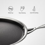 Stahl Artisan Hybrid Triply 32 cm Dosa Tawa | Grocsy