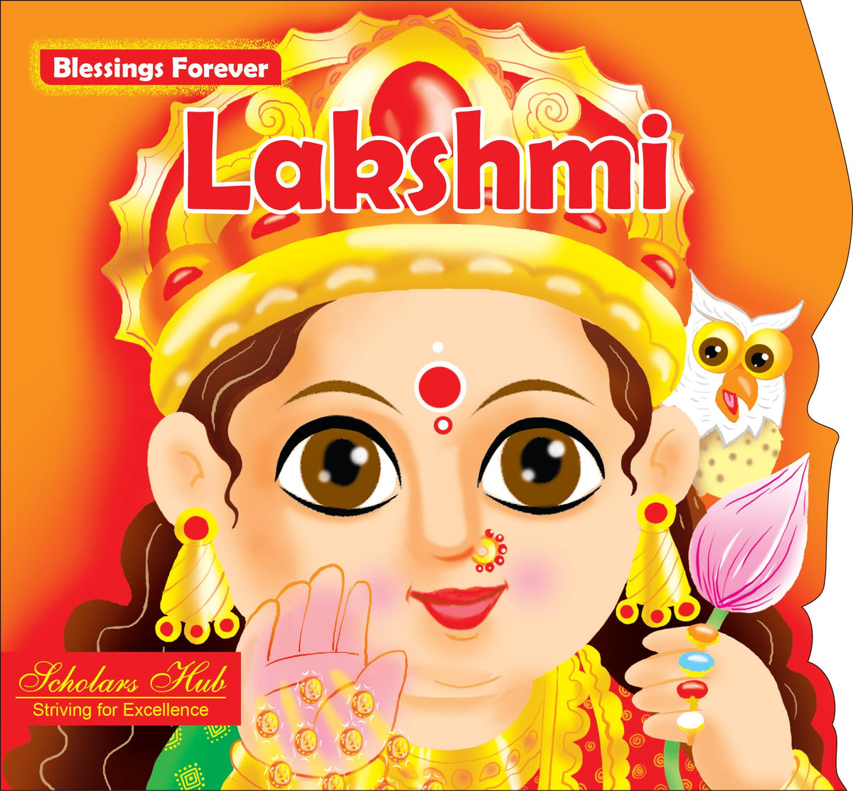 Blessings Forever-Goddess Lakshmi (Die-Cut Board Book) | Grocsy