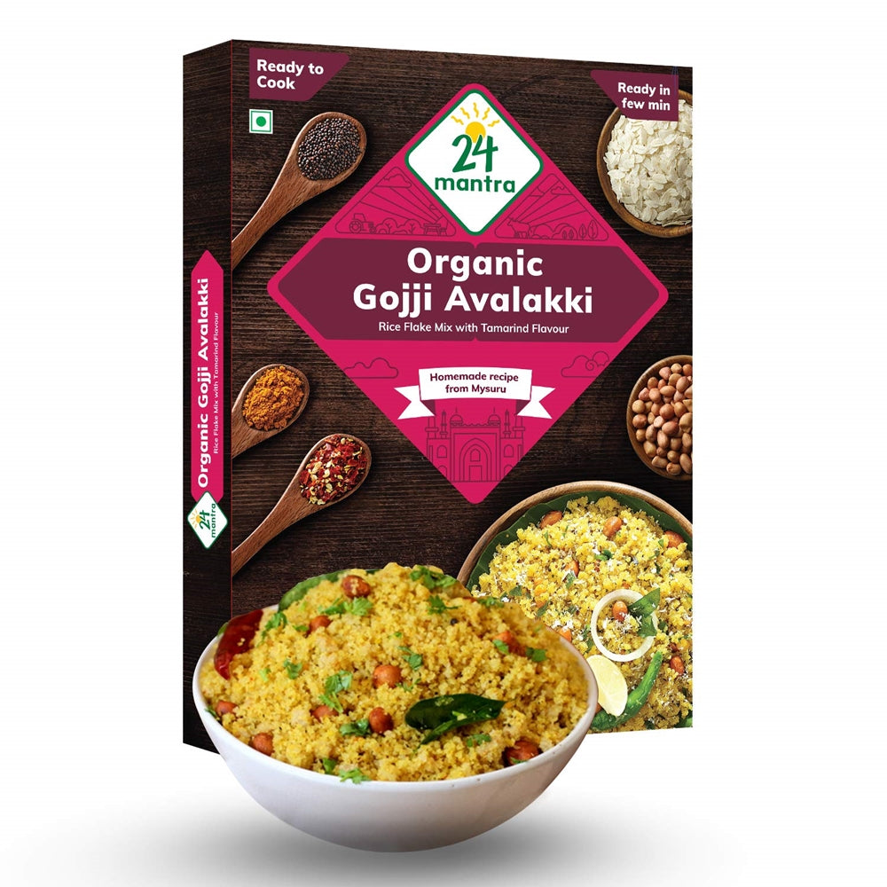 24 Mantra Organic Ready to Cook Gojji Avalakki | Grocsy