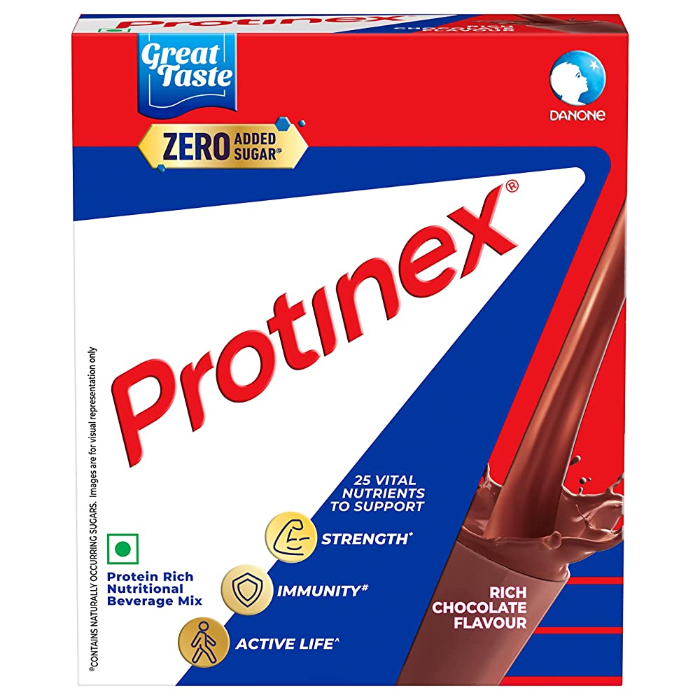 Protinex Powder - Health Supplement And Nutritional Protein Mix For Adults | Rich Chocolate Flavor Protinex Jar | Support Strength, Immunity & Active Life | Grocsy