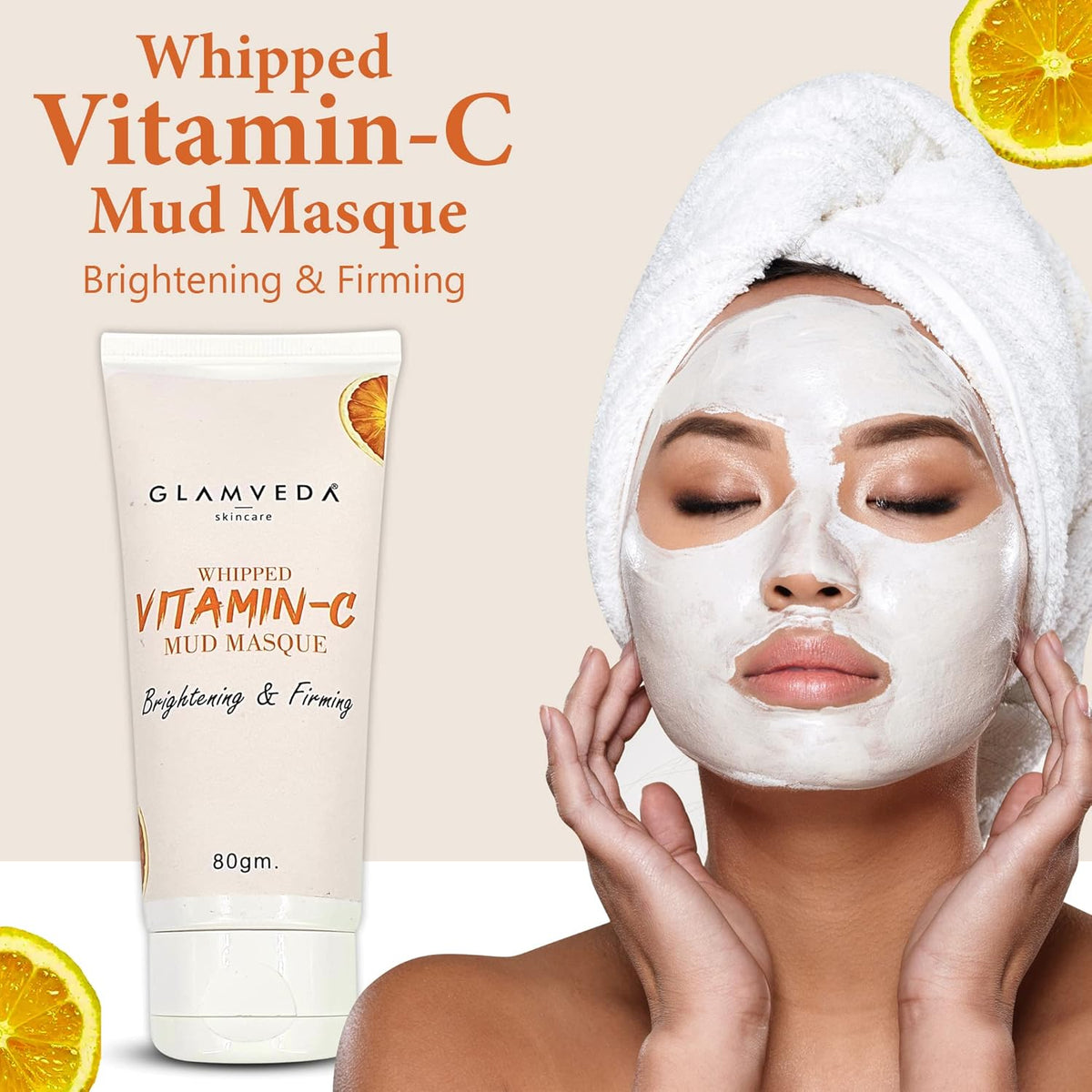 Glamveda Whipped Vitamin C Mud Masque | Grocsy
