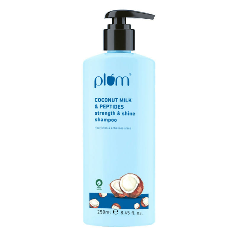Plum Coconut Milk & Peptides Shampoo For Soft, Shiny Hair | Grocsy