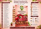 VedaRasa Pomegranate Powder For Glowing Skin & Immunity Boost Natural Fruit Powder | Grocsy