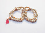 Kannssky White Tulsi Japa Mala 108 + 1 Beads | Grocsy