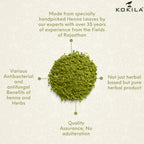 Kokila 100% Natural & Herbal Henna Mehandi Powder With 6 Ayurvedic Herbs, Organic Hair Colour | Grocsy