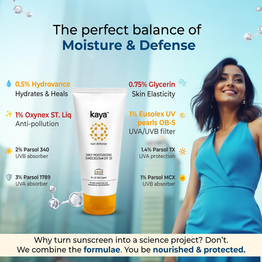Kaya Daily Moisturising Sunscreen SPF 30 | Grocsy