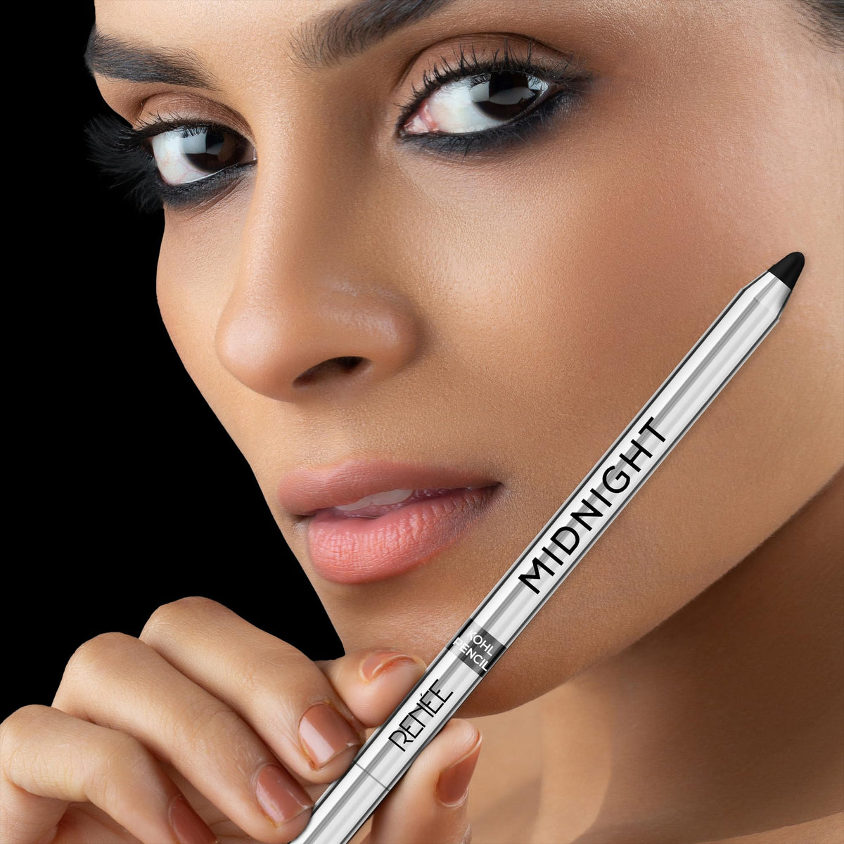Renee Midnight Kohl Pencil - Smudgeproof And Waterproof Kajal | Grocsy