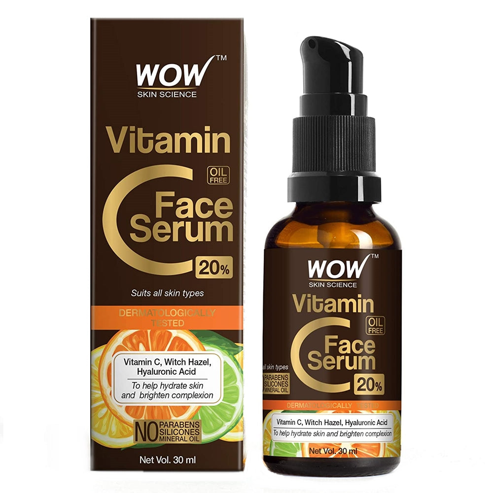 Wow Skin Science Vitamin C & Niacinamide Brightening Face Serum | Grocsy