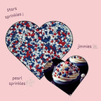 Confect Patriotic Sprinkles for Decoration 06 | Grocsy
