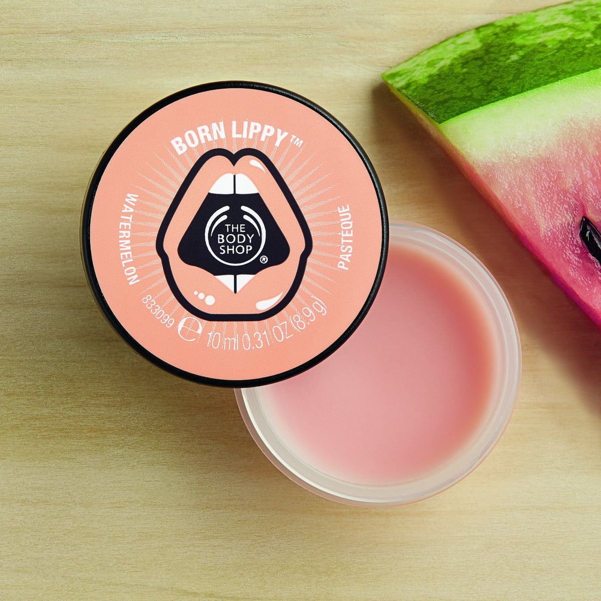The Body Shop Born Lippy Pot Lip Balm (Watermelon) | Grocsy
