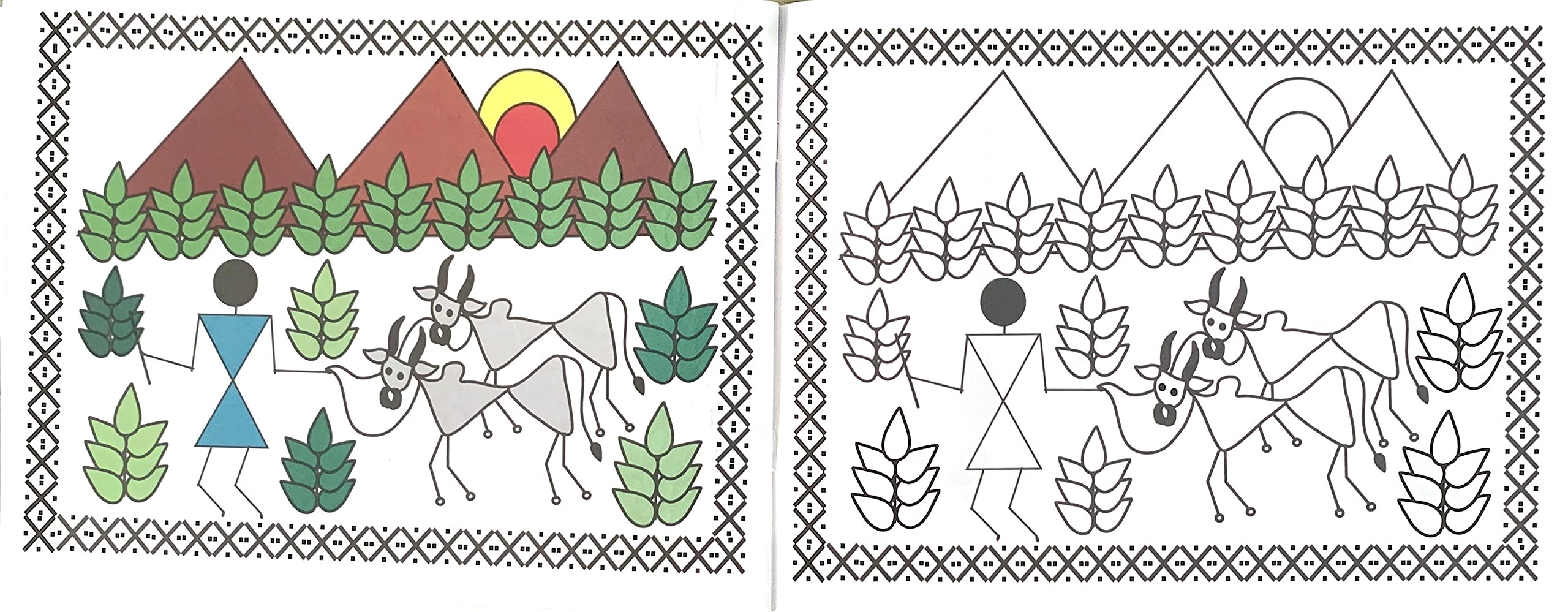 Best Of Warli Paintings-Vol 2. | Grocsy
