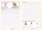 Scholars Hub Cursive Writing Book (Practice)- Alphabet Cursive Writing. (Capital) & Alphabet Cursive Writing. (Small) (Set Of 2 Books) ( Ages 3-6) | 112 Pages | Grocsy