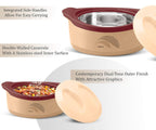 Milton New Marvel 1000 Inner Steel Casserole For Roti/Chapati - Brown Color | Grocsy