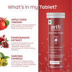 Arth Apple Cider Vinegar Effervescent Tablets | Grocsy