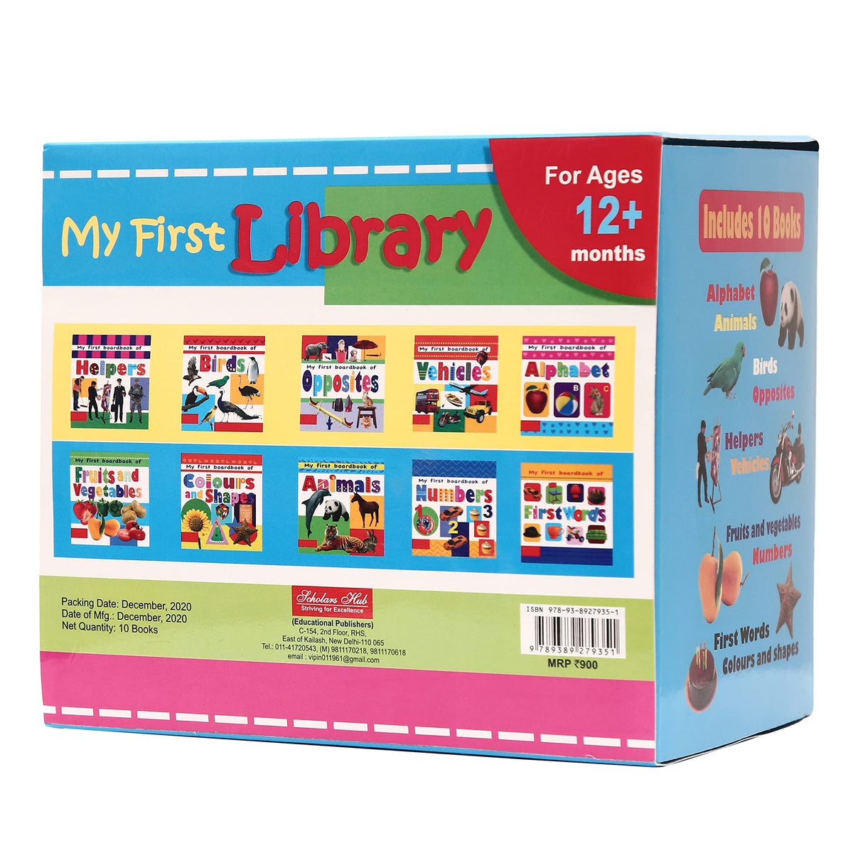 My First Library (Box Set Of 10 Board Books) | Grocsy