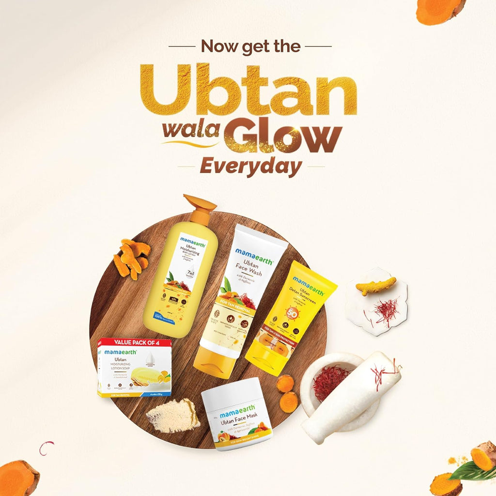 Mamaearth Ubtan Face Wash For Tan Removal | Grocsy