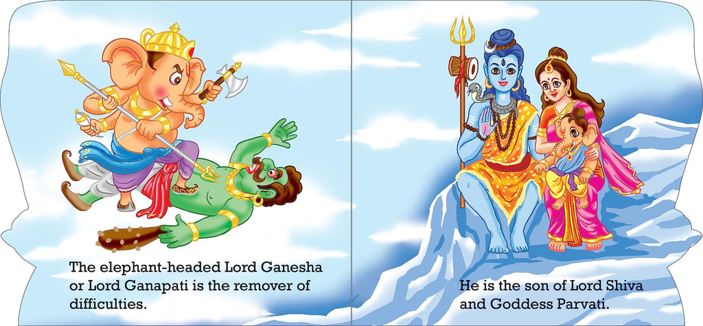 Blessings Forever- Lord Ganesha (Die-Cut Board Book) | Grocsy