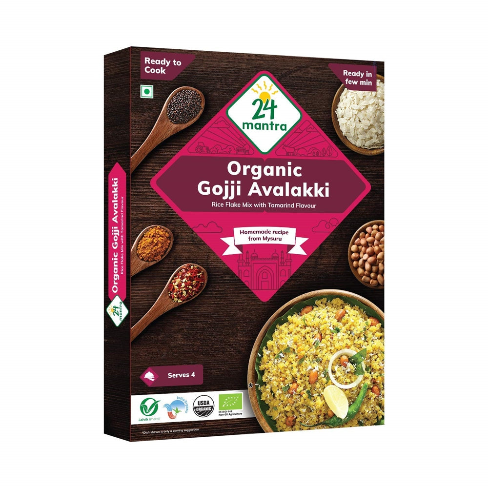 24 Mantra Organic Ready to Cook Gojji Avalakki | Grocsy