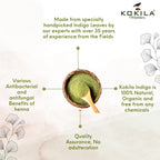 Kokila Indigo Powder 100% Naturals & Organic Hair Coloring, Protects Hair From Damage | Grocsy