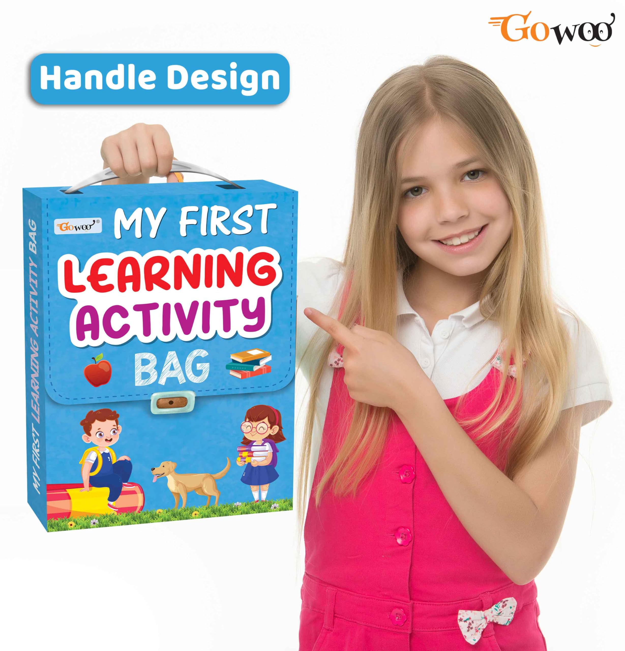 My First Learning Activity Bag : Educational Activity Books, Activity Bag For Early Learners, Kid'S Activity Bag Set-Ages 3-12, Mazes, Small Letters, Capital Letter And More | Activity Books | Grocsy