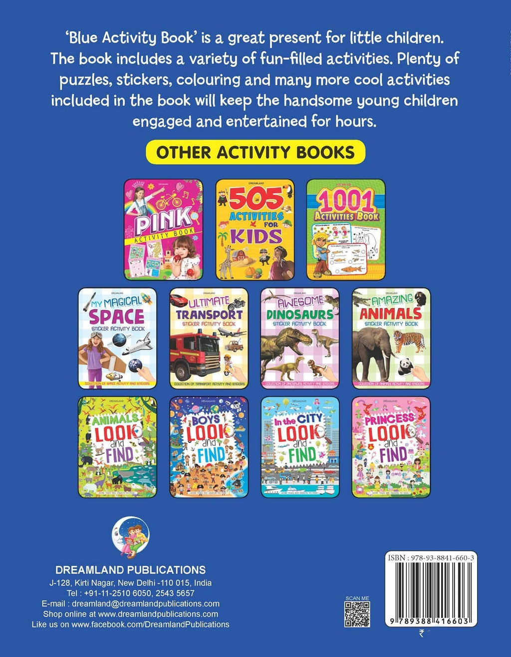 Dreamland Blue Activity Book | Grocsy