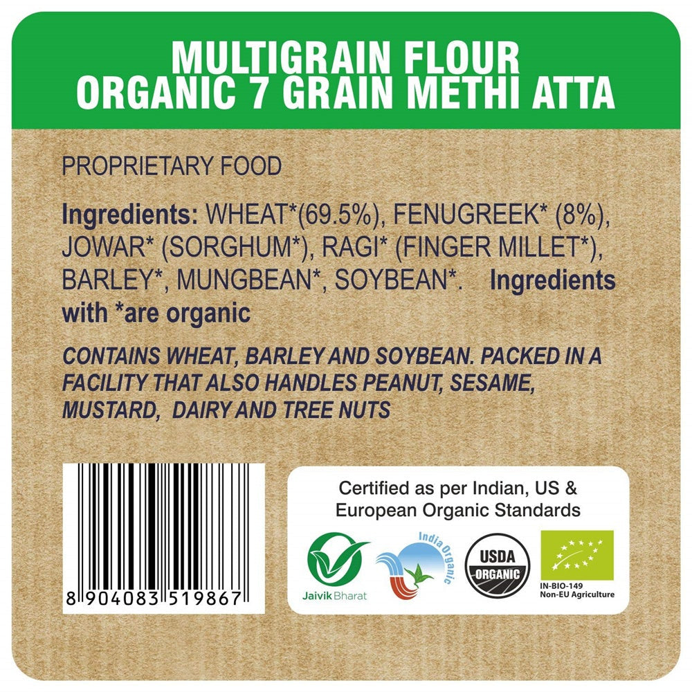 24 Mantra Organic 7Grain Methi Atta | Grocsy