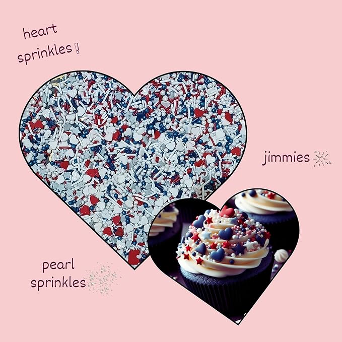 Confect Patriotic Sprinkles for Decoration 01 | Grocsy