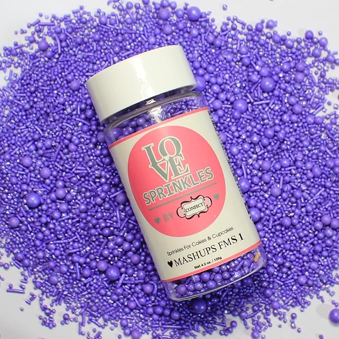 Confect Purple | Sprinkles Bottle for Decoration Bottle | Grocsy