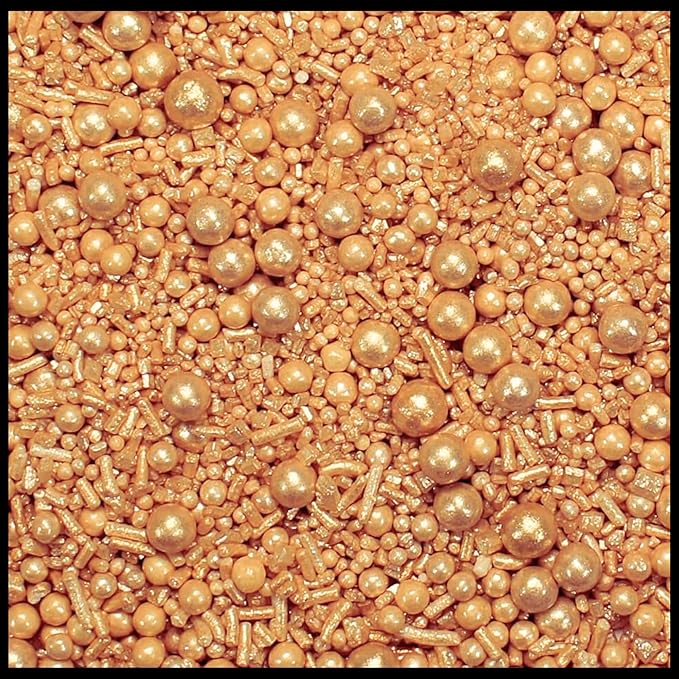 Confect Champagne Gold | Sprinkles Bottle for Decoration Bottle | Grocsy