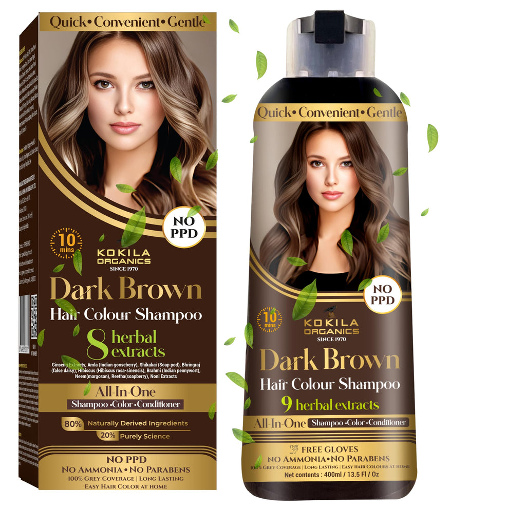 Kokila Organics Hair Color Shampoo With Natural Extracts | Grocsy