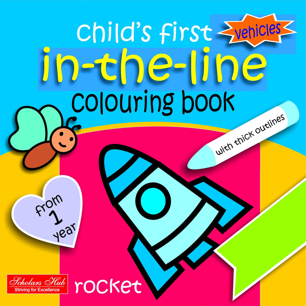 In The Line Colouring Book-Transport. | Grocsy